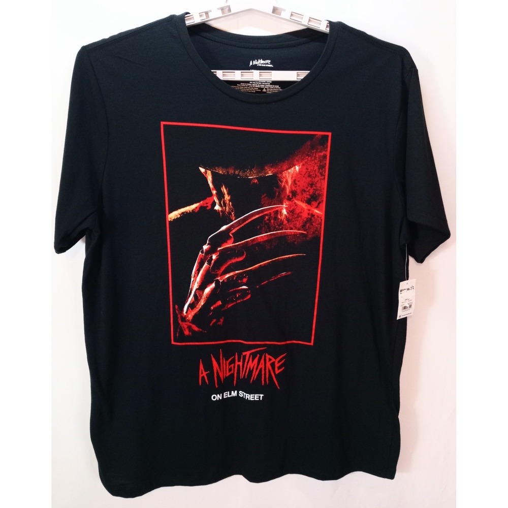 New A Nightmare On Elm Street Freddy Krueger Men's T-Shirt, 3XL, Black